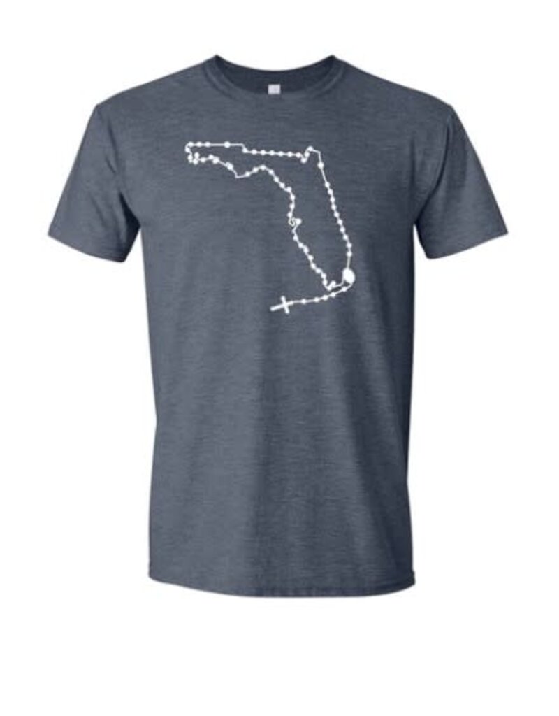 States of Faith Florida Catholic Rosary T- Shirt