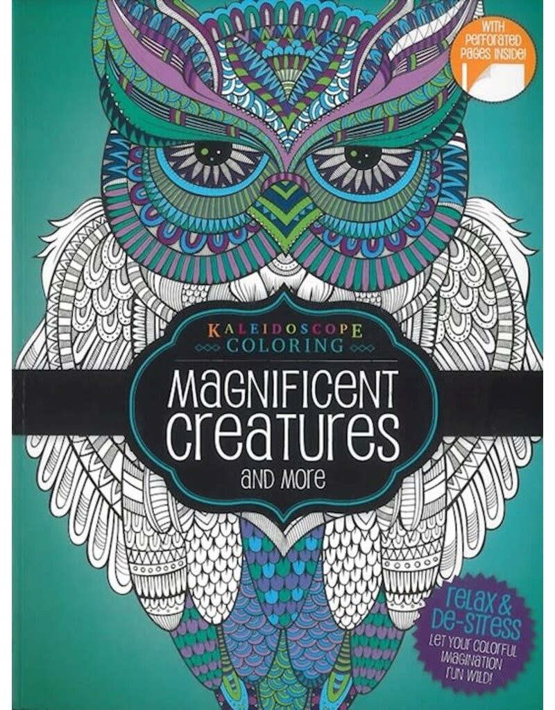 Coloring Book-Magnificent Creatures And More Kaleidoscope Coloring