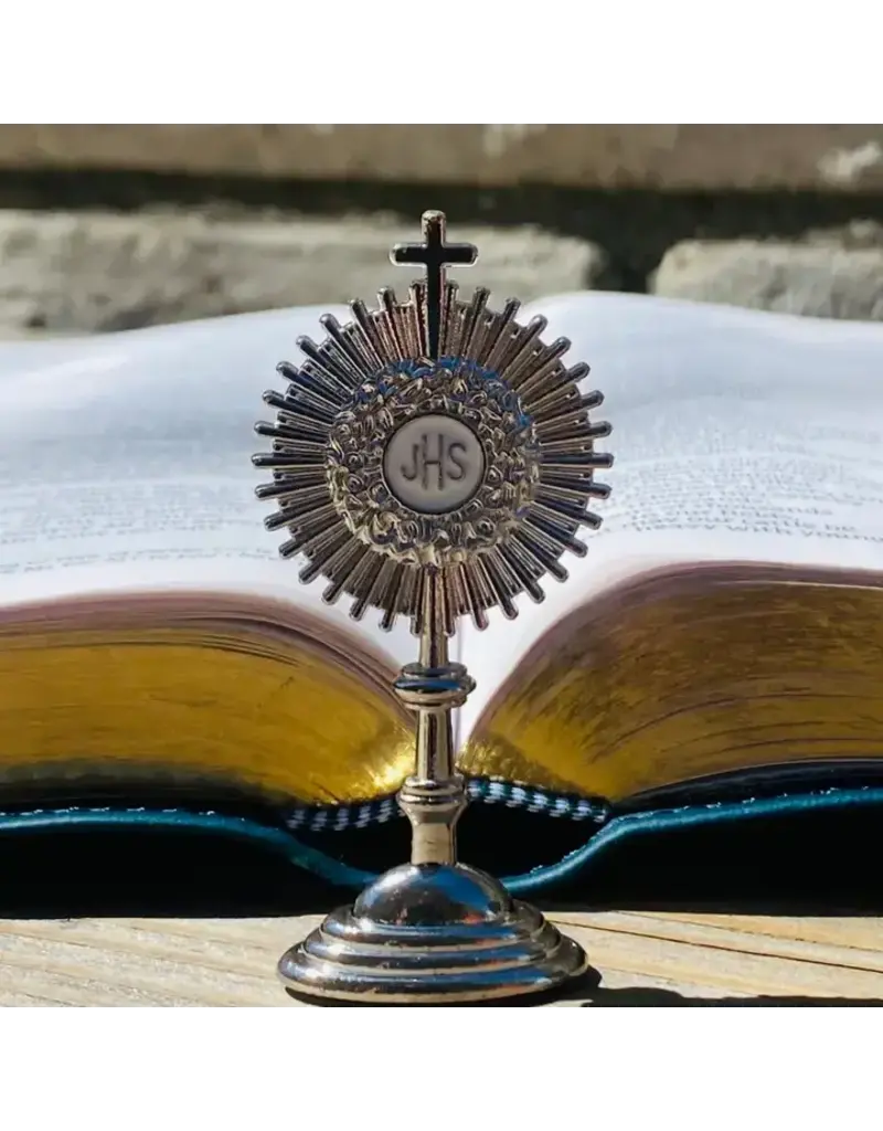 Oremus Mercy Monstrance Dashboard Statuette 2.5″ Chrome