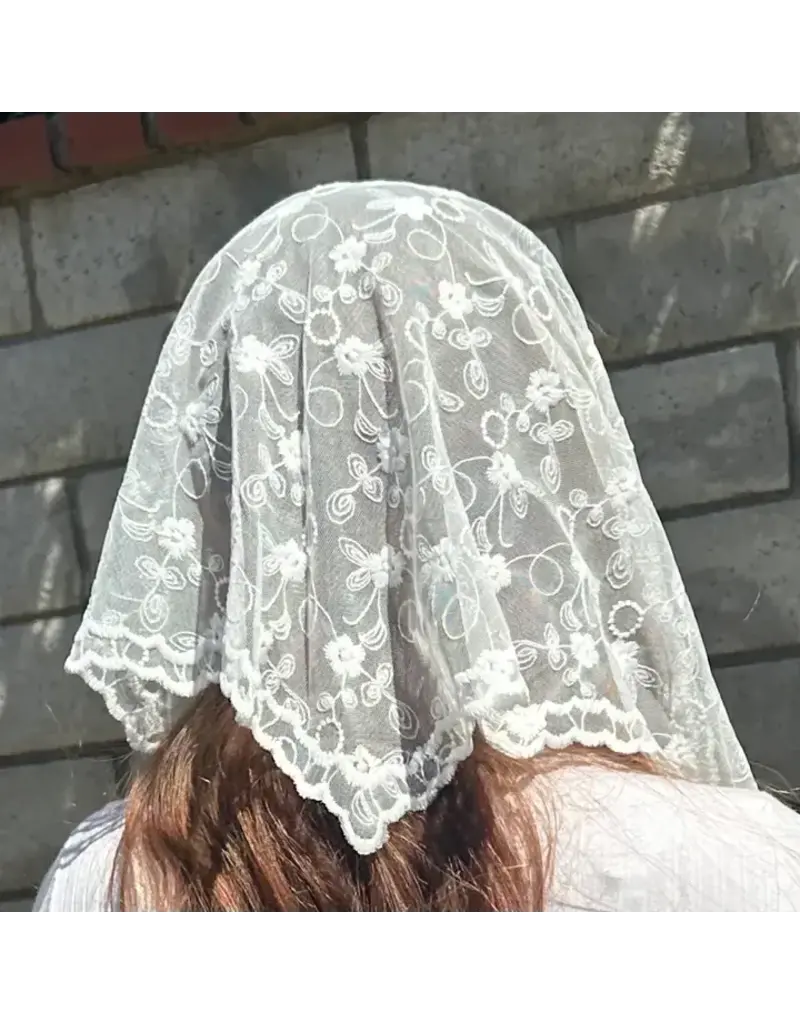 Oremus Mercy St Rebekah Veil  -White