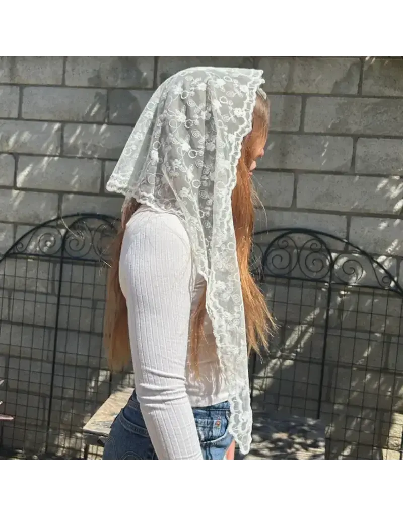Oremus Mercy St Rebekah Veil  -White