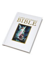Regina Press Catholic Child's Baptismal Bible (Guardian Angel) - White Hardcover