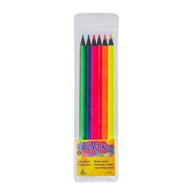 Christian Art Gifts Highlighter Pencils-Dry Biblemarkers-Neon (Set Of 6)
