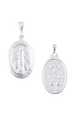 Wallace Brothers Manufacturing Sterling Silver Miraculous Medal