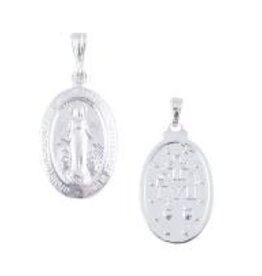Wallace Brothers Manufacturing Sterling Silver Miraculous Medal