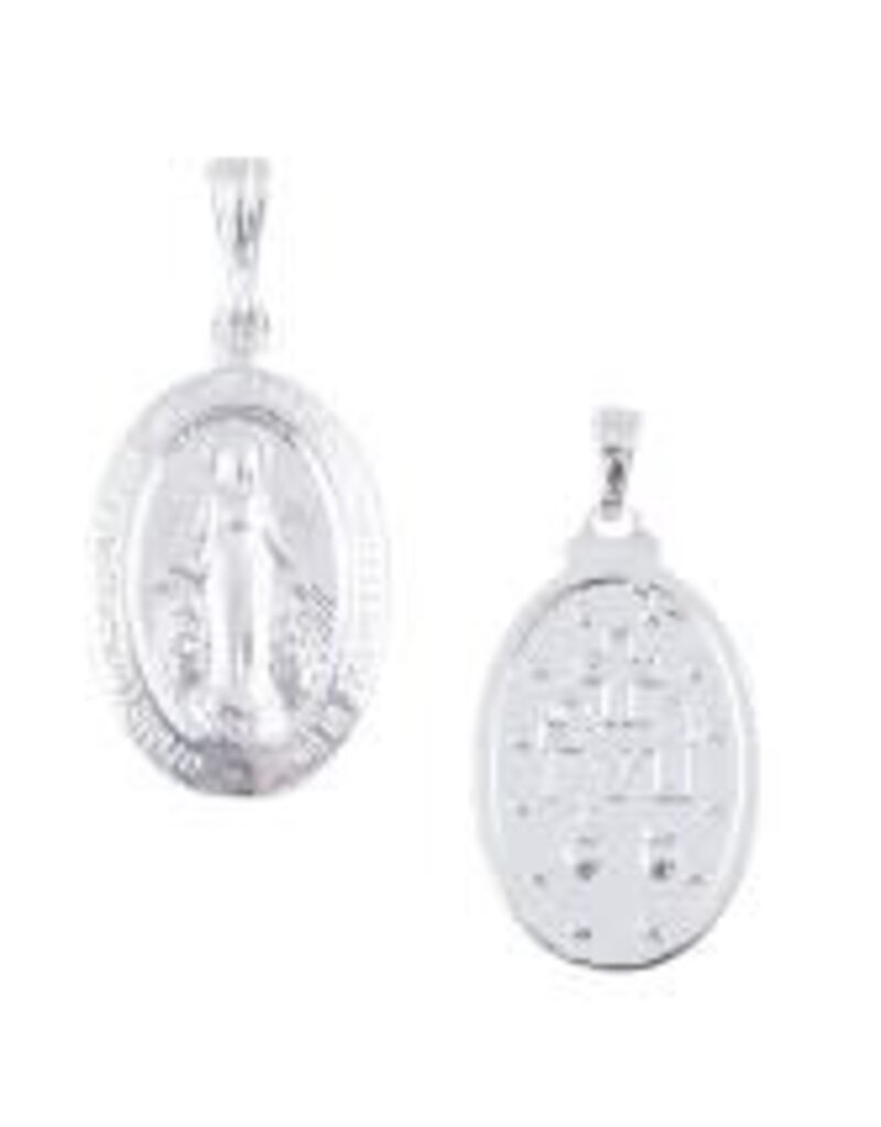 Wallace Brothers Manufacturing Sterling Silver Miraculous Medal