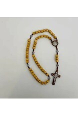 Oremus Mercy St. Benedict Wooden Rosary in Tin