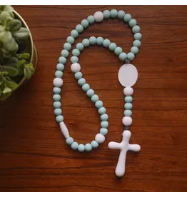 Chews Life Chews Life Rosary Blue and White - John the Baptist