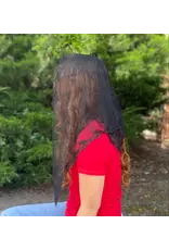 Oremus Mercy St. Teresa of Avila Chapel Veil  Black (52" X 20")