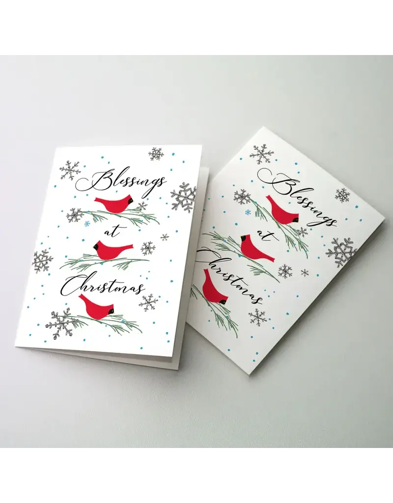 The Printery House Blessings at Christmas - Cardinal - box of 18 cards