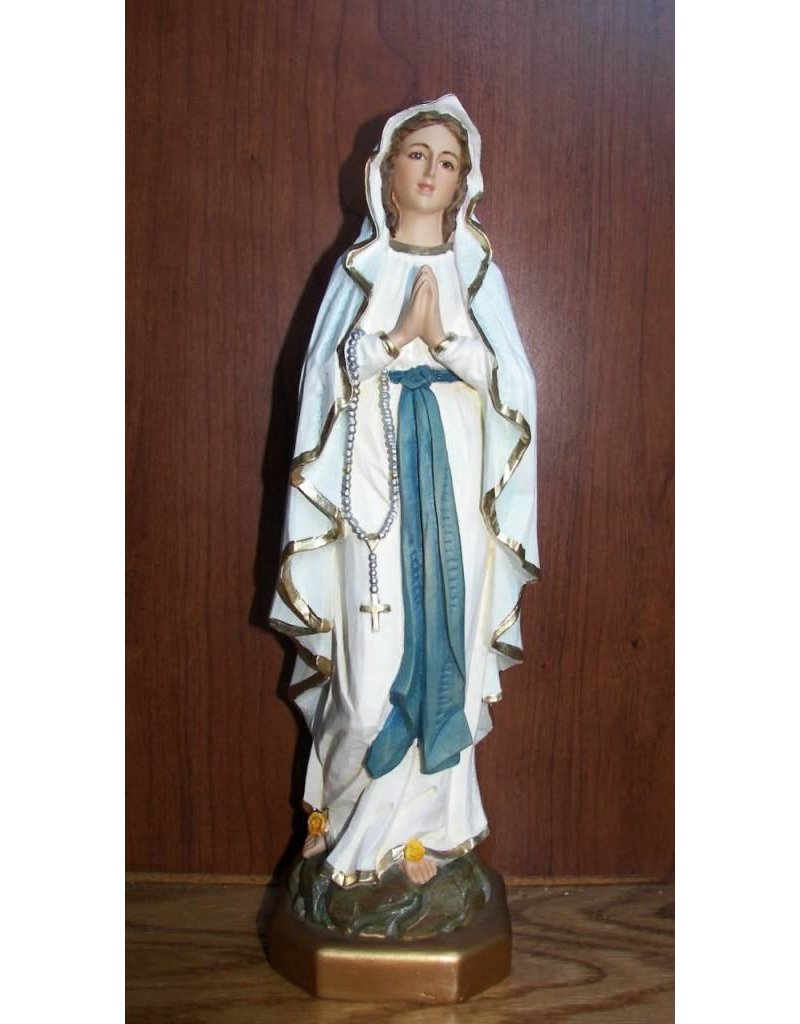 Fiat Imports 12" Our Lady of Lourdes Statue