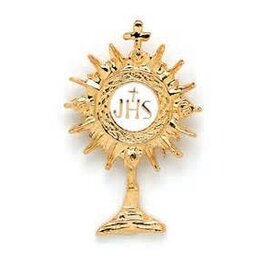 Wallace Brothers Manufacturing Large Monstrance Lapel Pin