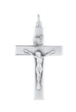 Wallace Brothers Manufacturing Sterling Silver Crucifix