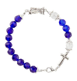 Christian Brands Dark Blue Saint Michael Bracelet