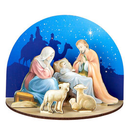 Christian Brands Holy Family Nativity 3D Desk Stand