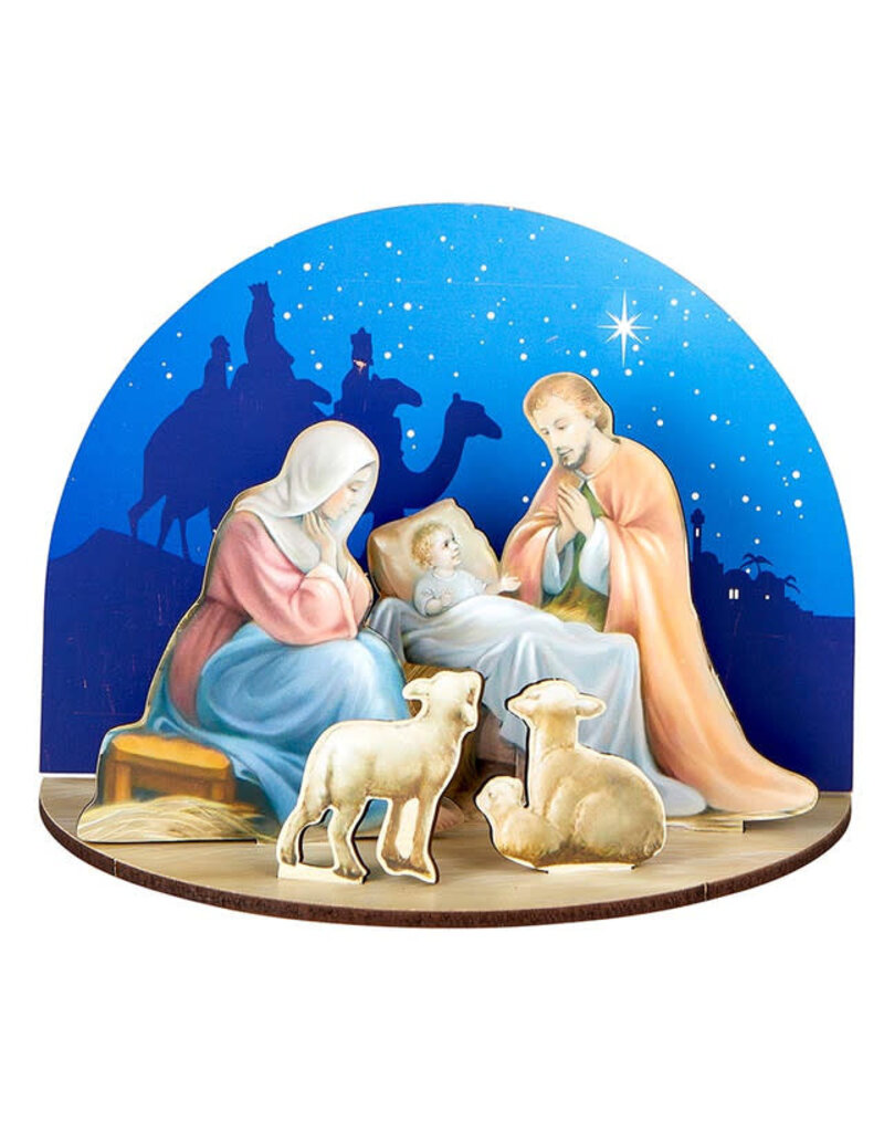 Christian Brands Holy Family Nativity 3D Desk Stand