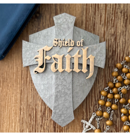 Be Still Prayer Space 3D Printed Shield of Faith - Large