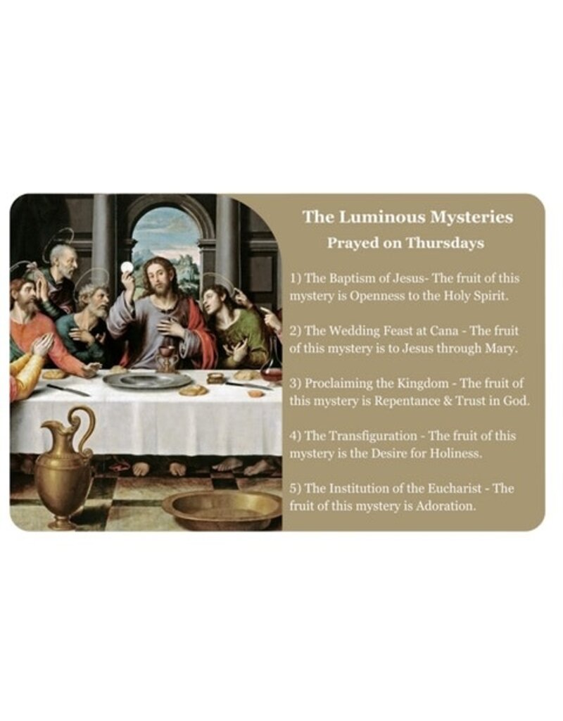 Catholic ID Rosary Card