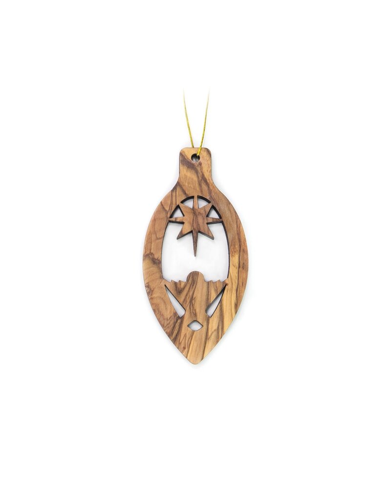 Logos Trading Post Holy Land Olive Wood Ornament