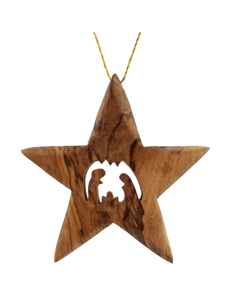 Logos Trading Post Holy Land Olive Wood Ornament