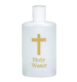 Lumen Mundi 4oz. Gold Cross Holy Water Bottle