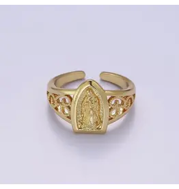 Aim Eternal Catholic Our Lady of Guadalupe Virgin Mary Religious Ring