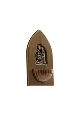 Oremus Mercy Holy Family Water Font Wood