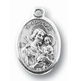 WJ Hirten St. Joseph Oxidized Medal
