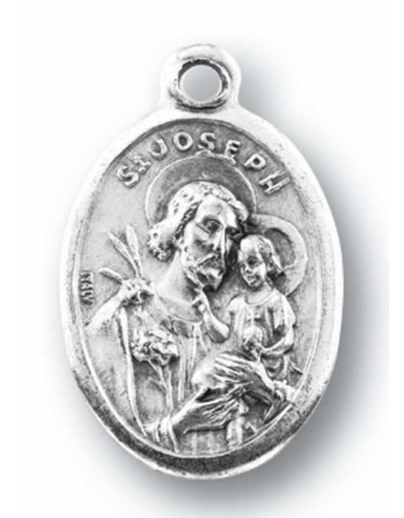 WJ Hirten St. Joseph Oxidized Medal