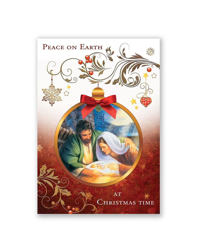 Christian Brands Peace on Earth Ornament Christmas Card