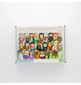 Shining Light Dolls Catholic Saints Wooden Magnet Set- Series 2