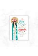 Be Still Prayer Space 11" x 14" White Frame Praying Mary with Hail Mary Prayer