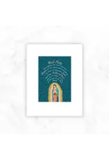 Be Still Prayer Space 11" x 14" White Frame Our Lady of Guadalupe with Hail Mary Prayer