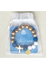 Be Still Prayer Space Blue Rosary Bracelet – Stella Maris