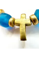 Be Still Prayer Space Blue Rosary Bracelet – Stella Maris