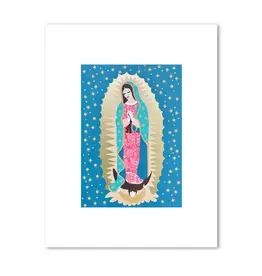 Be Still Prayer Space 9.5" x 12" Gold Framed Our Lady of Guadalupe with Gold Accents
