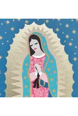 Be Still Prayer Space 9.5" x 12" Gold Framed Our Lady of Guadalupe with Gold Accents