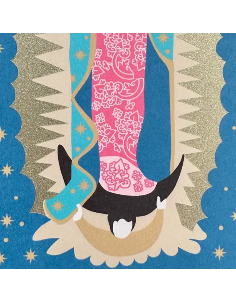 Be Still Prayer Space 9.5" x 12" Gold Framed Our Lady of Guadalupe with Gold Accents