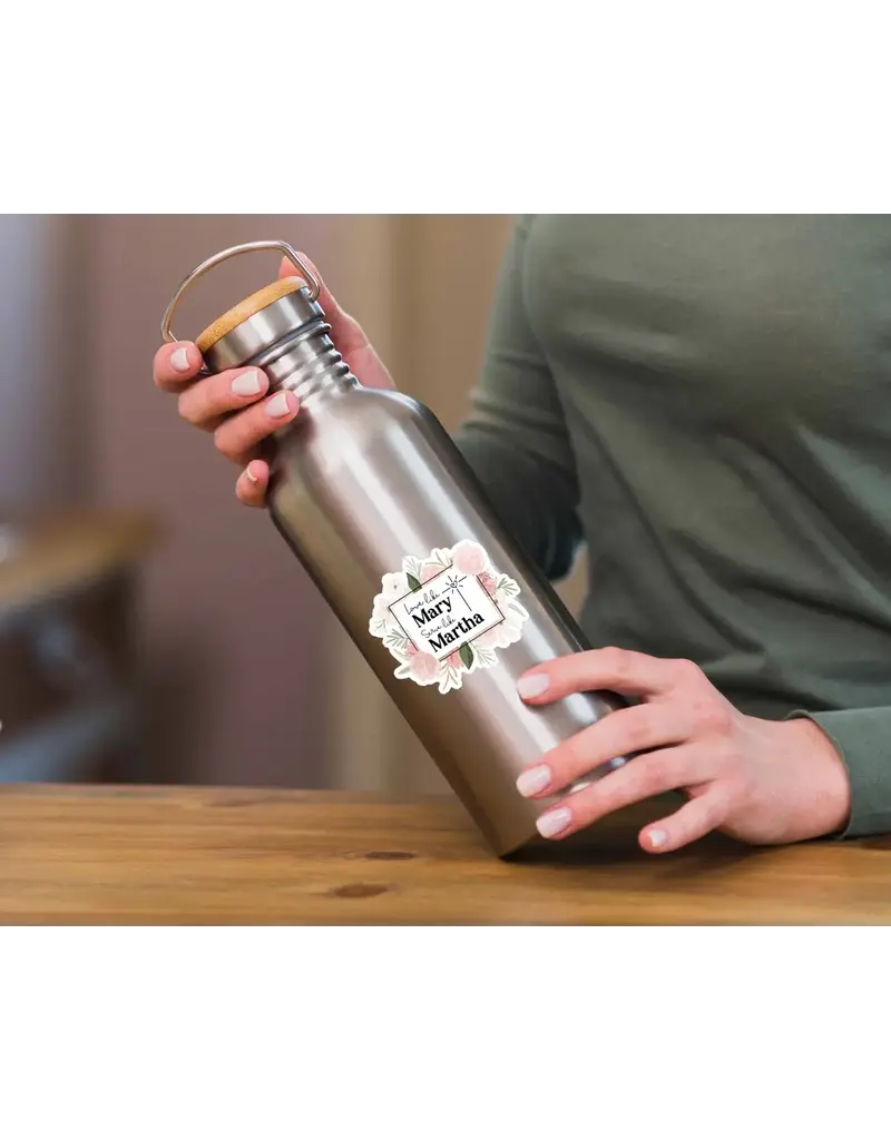 Firefly Wishes Love Like Mary, Serve Like Martha 3 x 2.75" Sticker