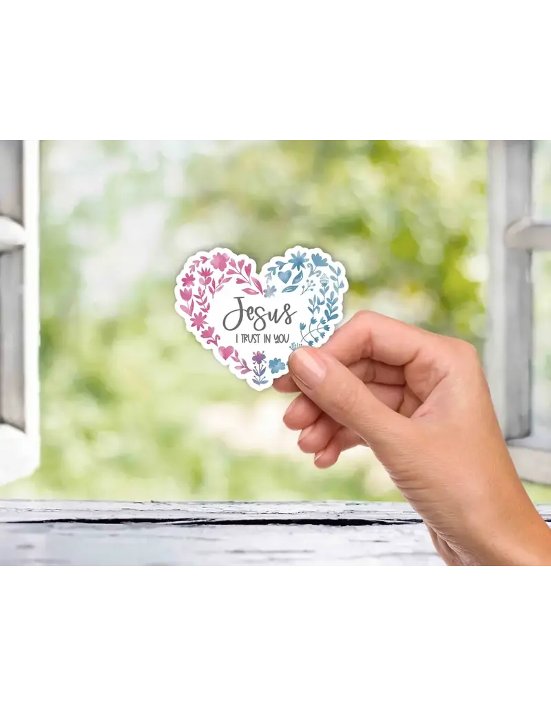 Firefly Wishes Divine Mercy "Jesus I Trust in You" Vinyl Sticker