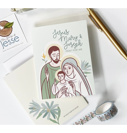 The Stump of Jesse The Holy Family Greeting Card