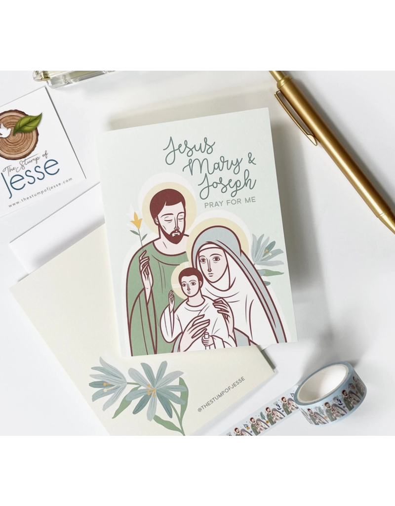 The Stump of Jesse The Holy Family Greeting Card