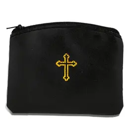 Village Gift Importers 4X3" Black Rosary Case