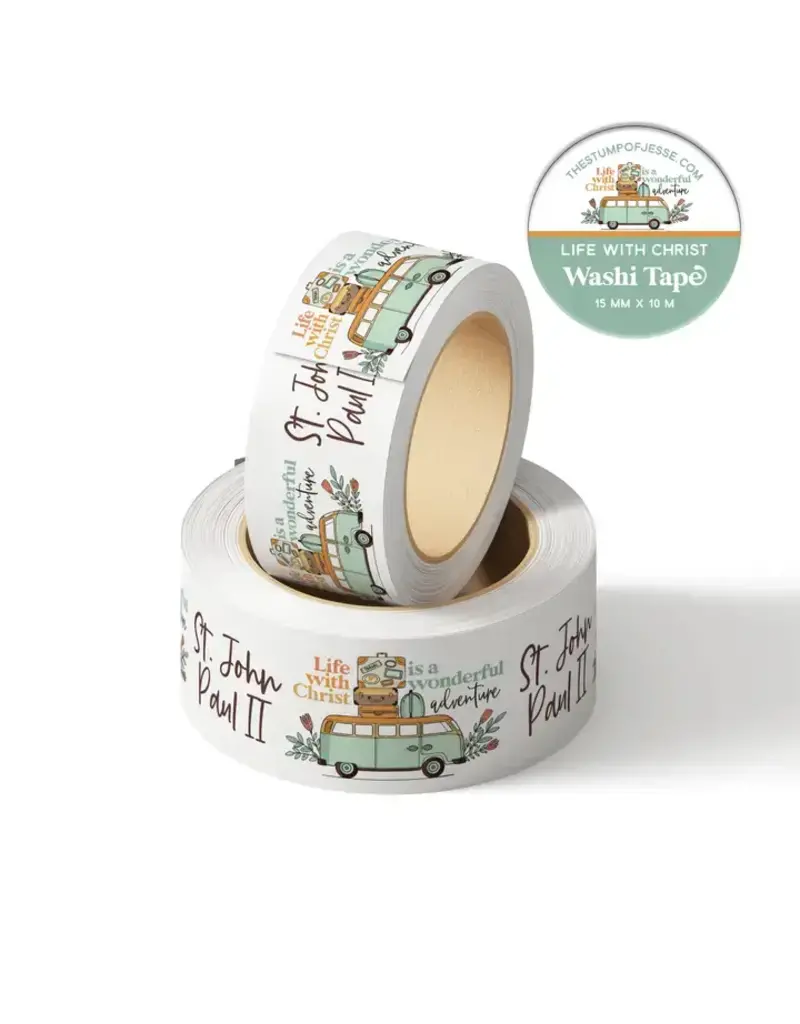 The Stump of Jesse St. John Paul II Life with Christ Washi Tape | 15mm X 10m