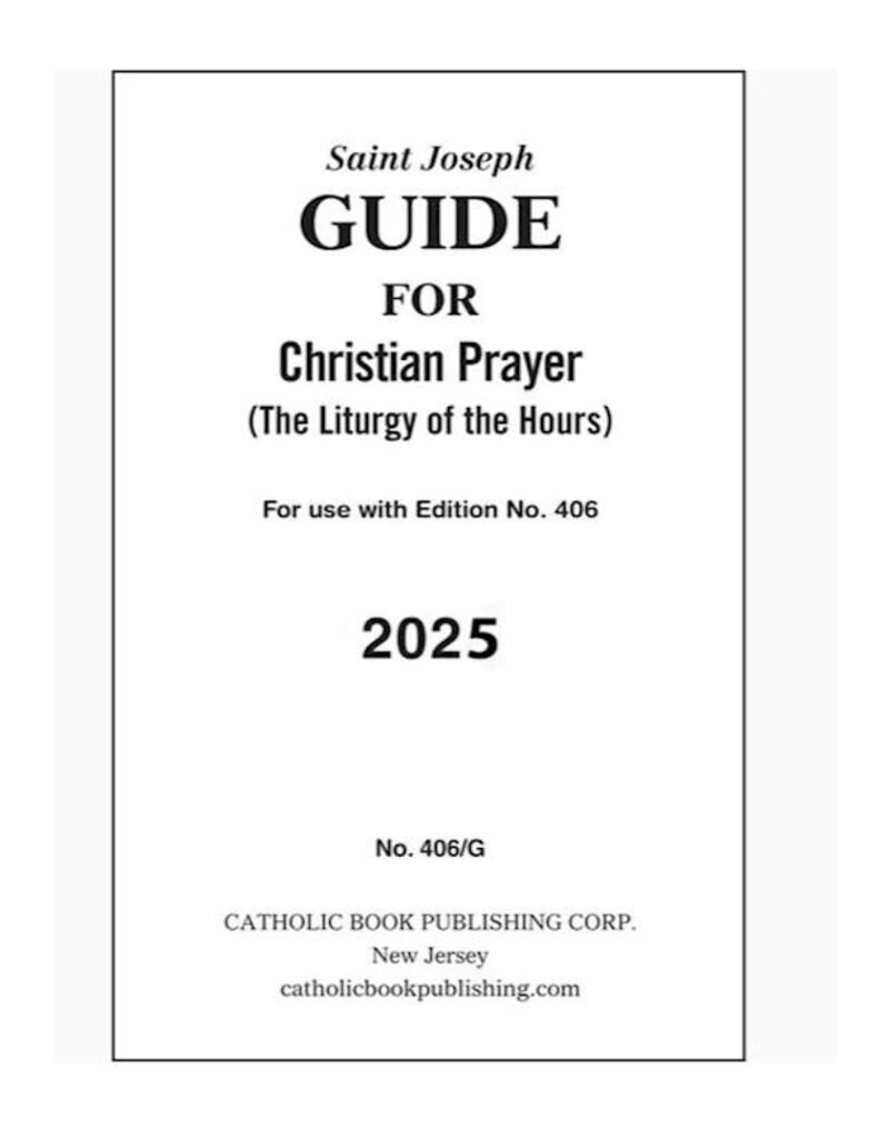 Catholic Book Publishing Corp Saint Joseph Guide For Christian Prayer: The Liturgy Of The Hours (2025) (406/G)