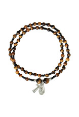 Sine Cera Rosary Bracelet Tiger Eye Twist 4mm