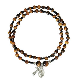 Sine Cera Rosary Bracelet Tiger Eye Twist 4mm
