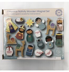 Shining Light Dolls Wooden Magnet Set: Christmas Nativity