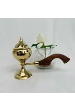 Oremus Mercy Brass Incense Burner with Handle 7"    (Moq 2)