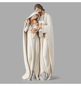 Roman, Inc Figurine-Holy Family w/White Robe/Blue Trim (10")